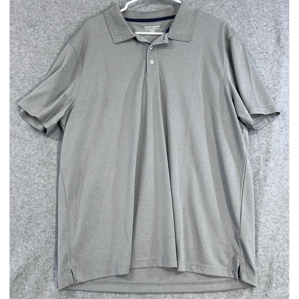Amazon Essentials Gray‎ Polo Slim Extra Large